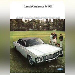 5/$20 Ford Lincoln Continental 1968 Advertisement